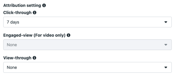 attribution setting